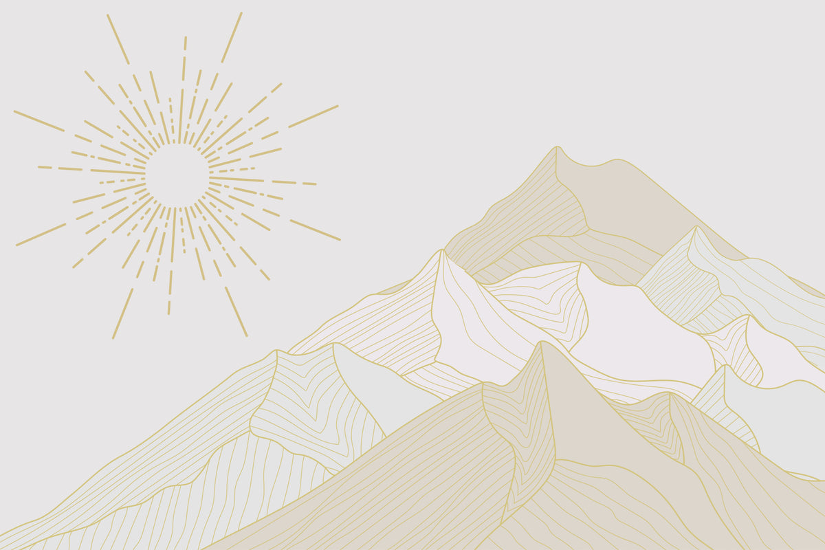 Golden Summit Serenity Wall Mural in your room