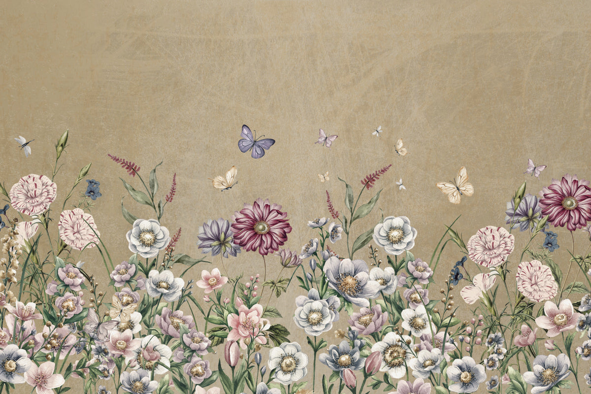 Meadow's Whisper Wall Mural in your room — zoomed