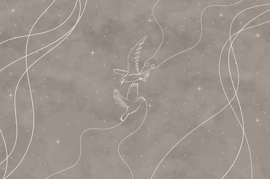 Celestial Doves Wall Mural