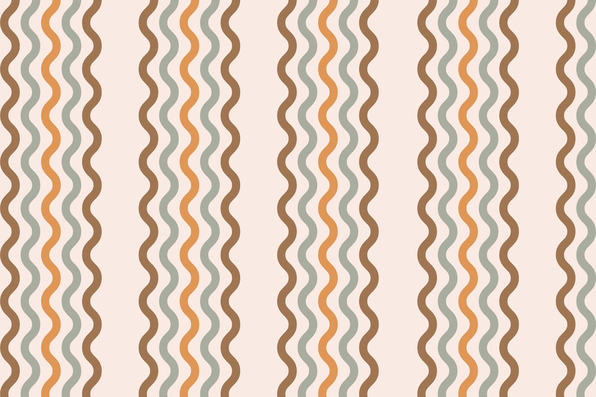 Retro Waves Wall Mural in your room