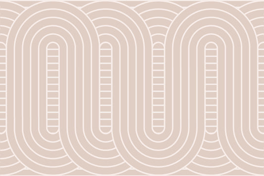 Arcadia Curved Beige Wallpaper Wall Mural