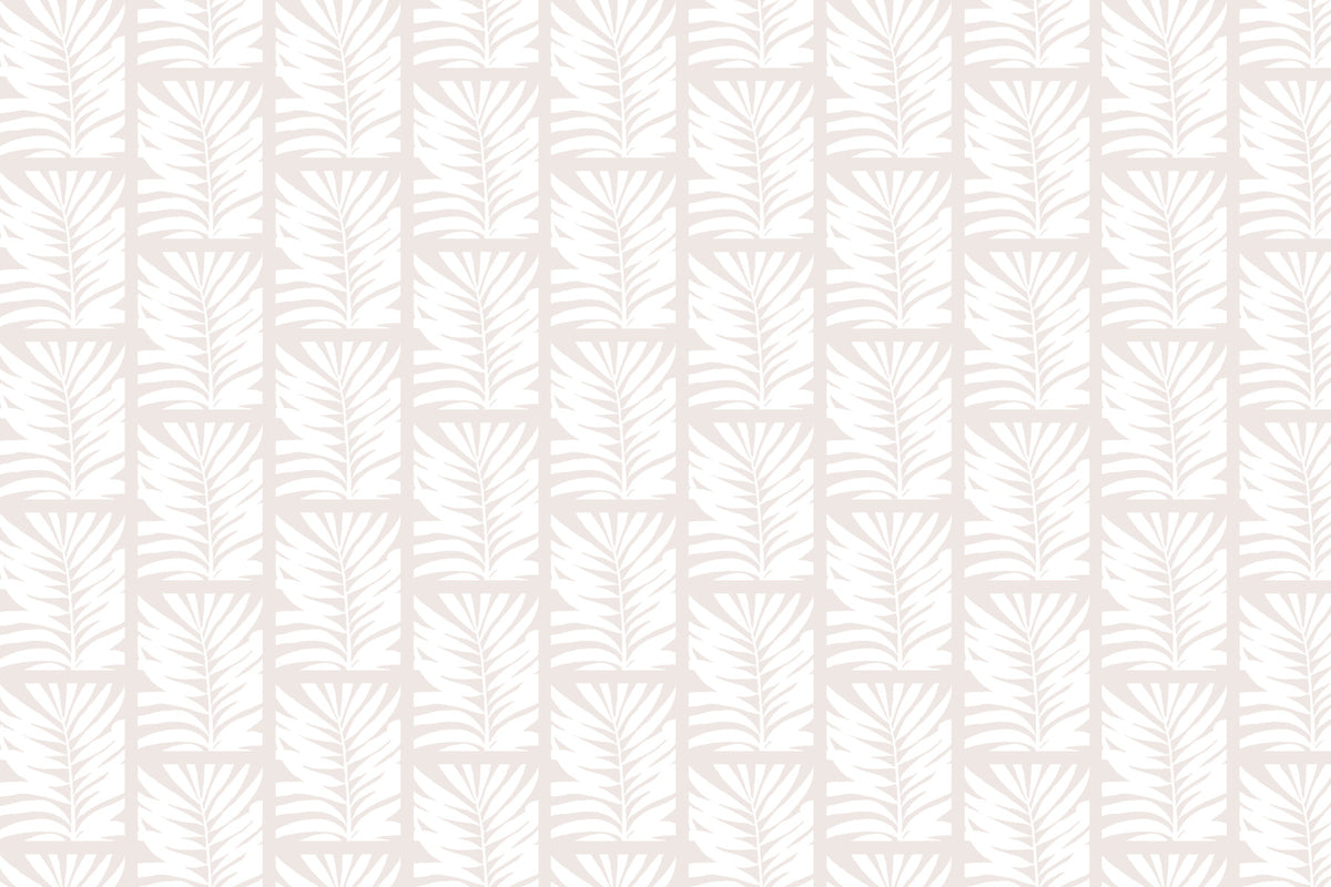 Subtle Palm Canopy Wall Mural in your room — zoomed