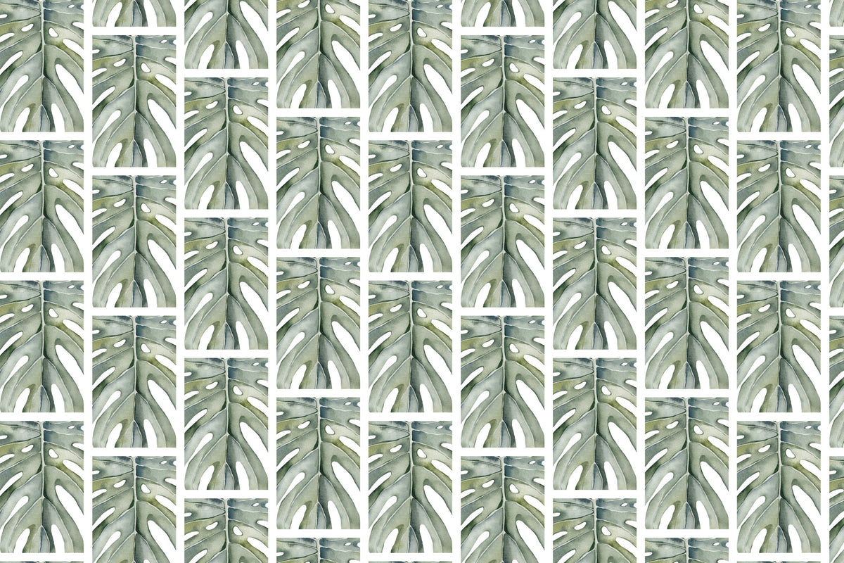 Tropical Greens Wall Mural in your room
