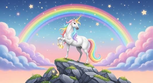 Rainbow Unicorn Dreams Wall Mural