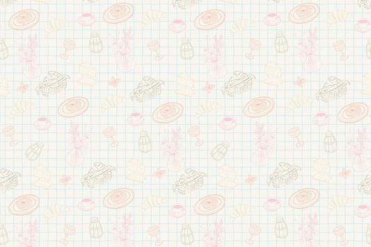 Sketchbook Picnic Wall Mural