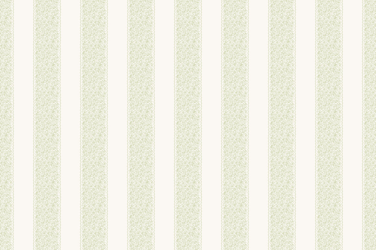 Vintage Vine Stripes Wall Mural in your room