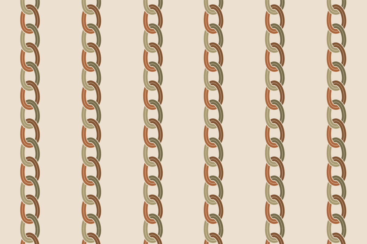 Vintage Chain Link Wallpaper⁠ in your room — zoomed