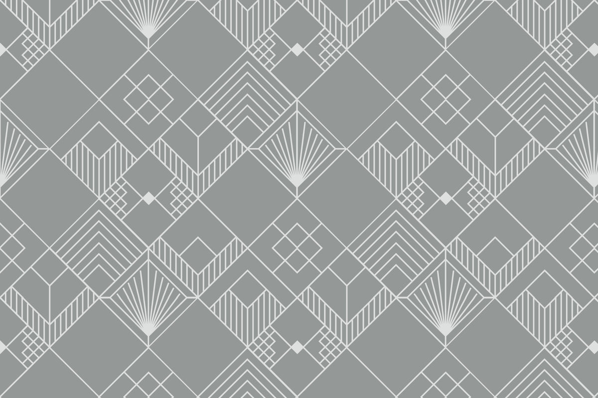 Modern Deco Gray Wallpaper⁠ in your room