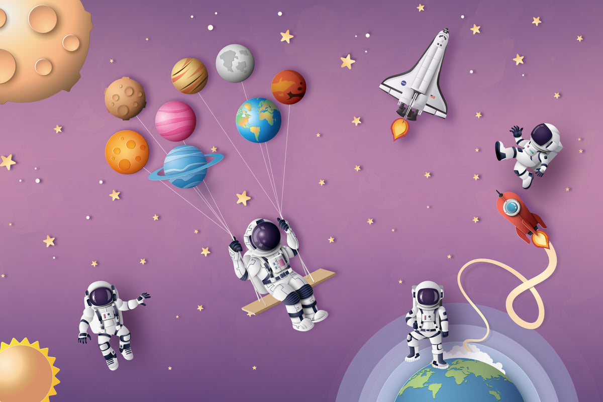 Cosmic Dreams Wall Mural in your room