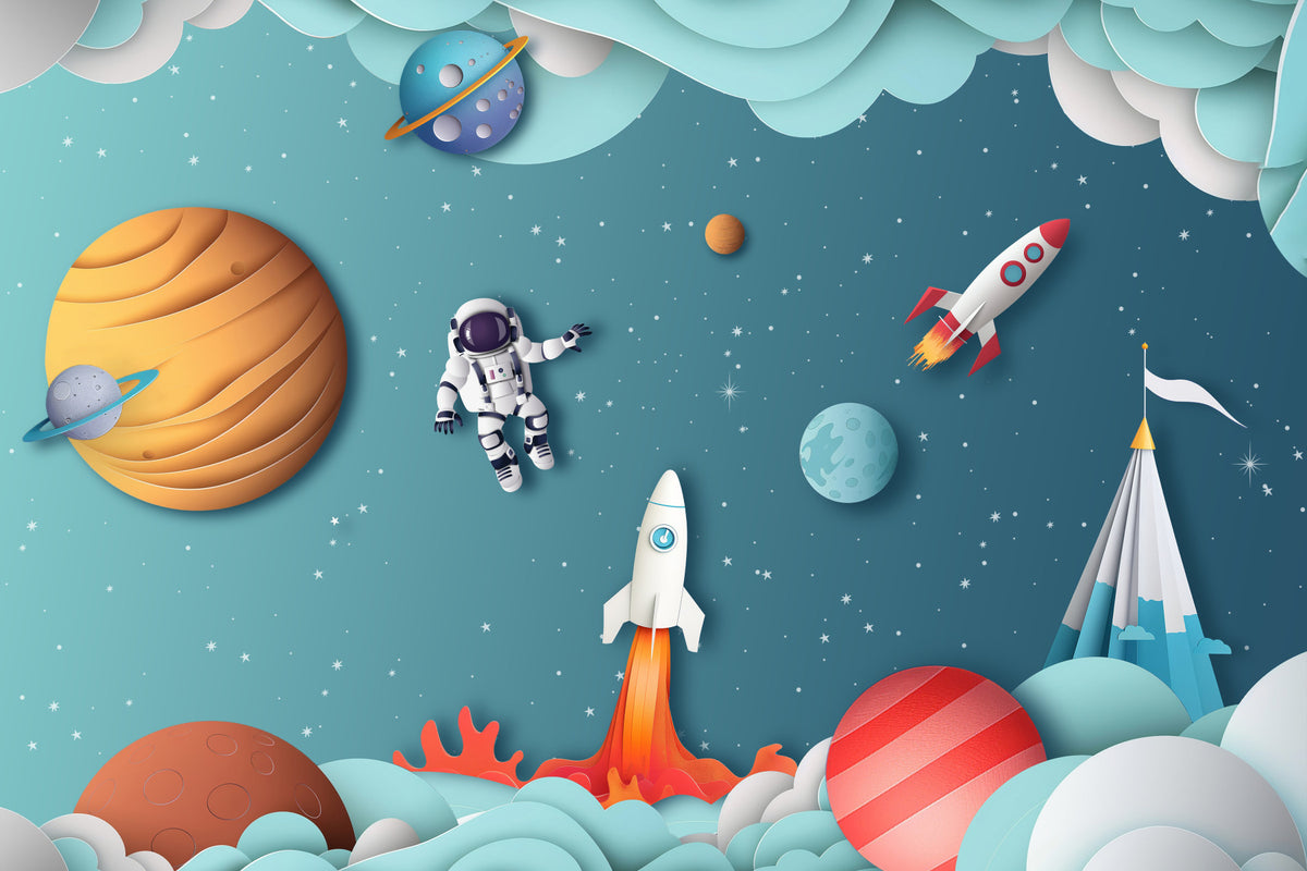 Celestial Explorers Wall Mural