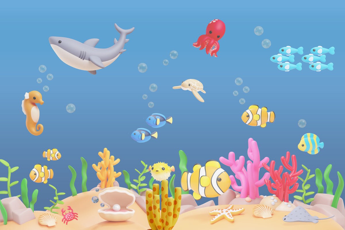 Ocean Buddies Wall Mural in your room