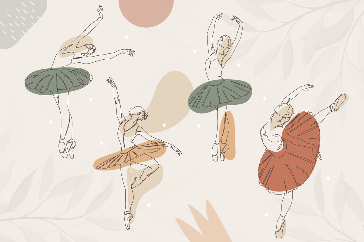 Ballet Dreams Wall Mural in your room — zoomed