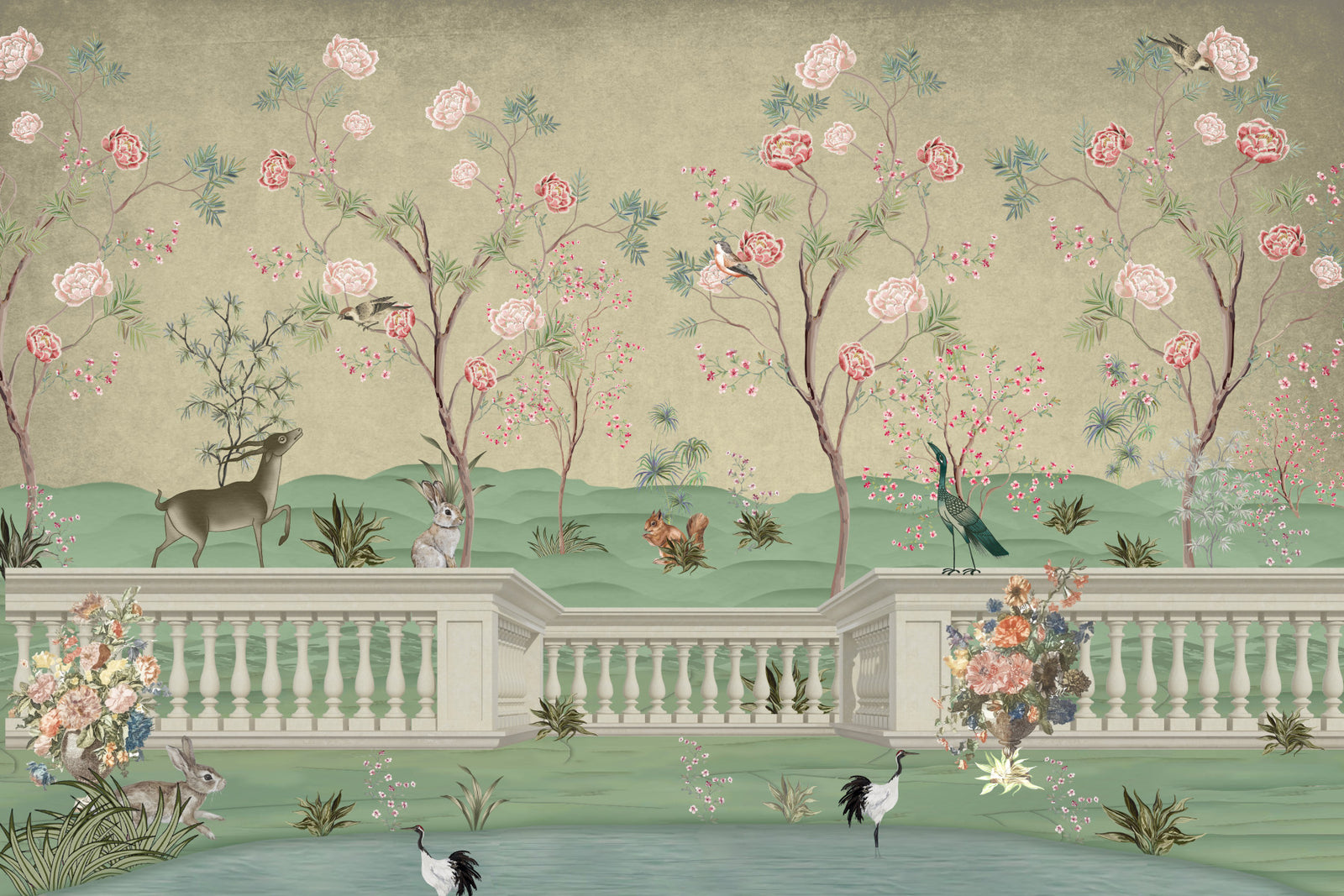 Flora & Fauna Mural Wall Mural