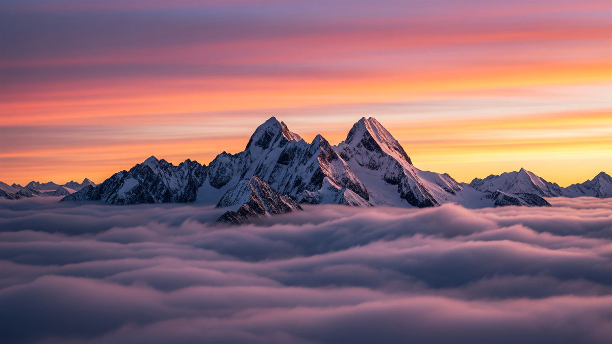 Above the Clouds Wall Mural in your room