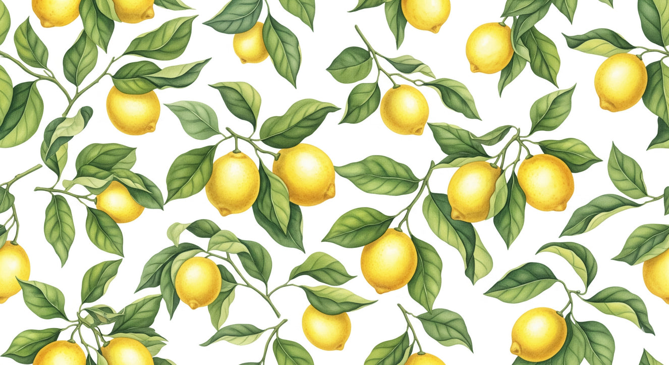 Zesty Lemons Wall Mural