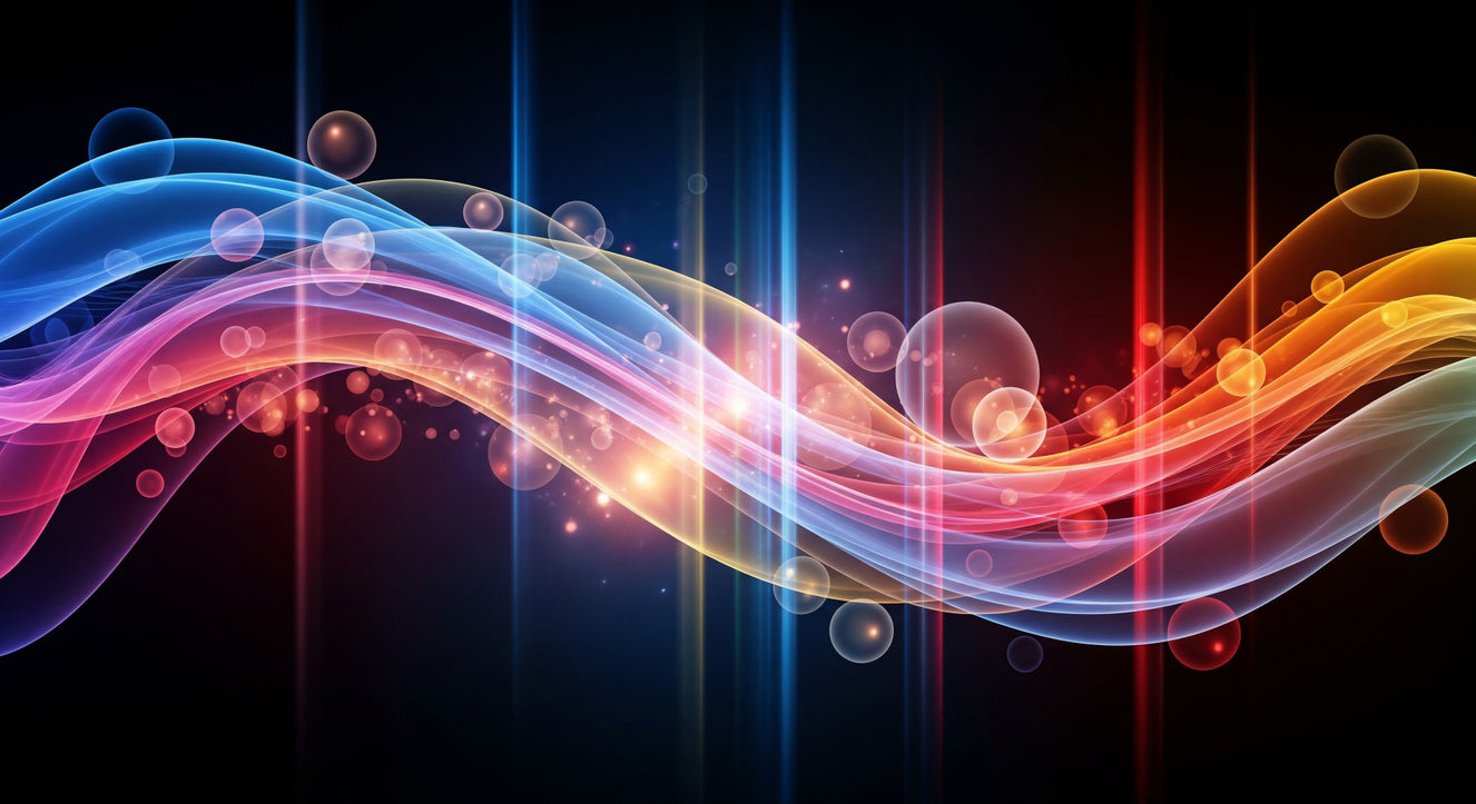 Luminous Waves Wall Mural