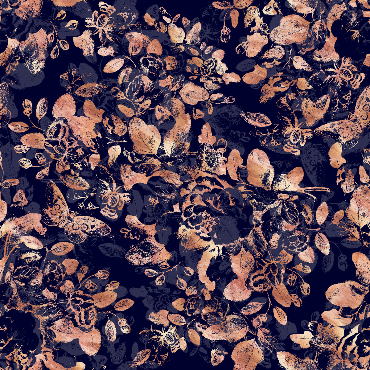 Botanical Noir Wallpaper⁠ in your room — zoomed