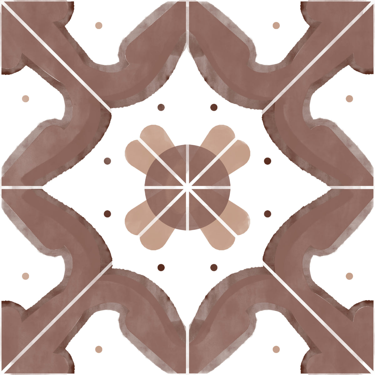 Classic Terracotta Kitchen Tiles Wallpaper⁠ in your room — zoomed