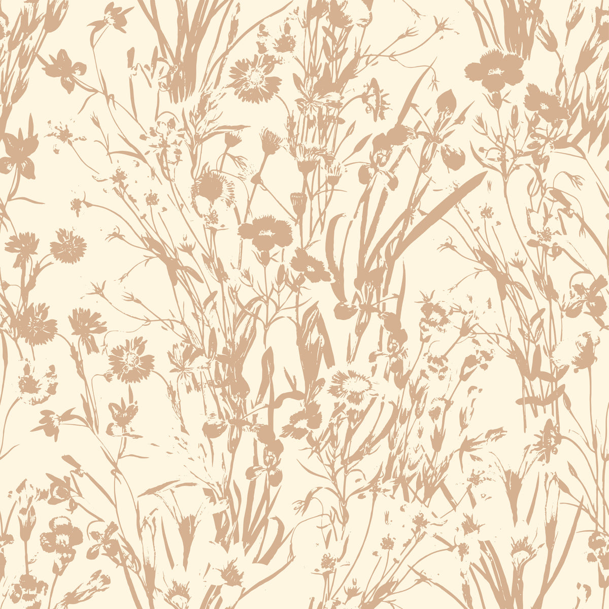Nature Creamy Print Wallpaper⁠