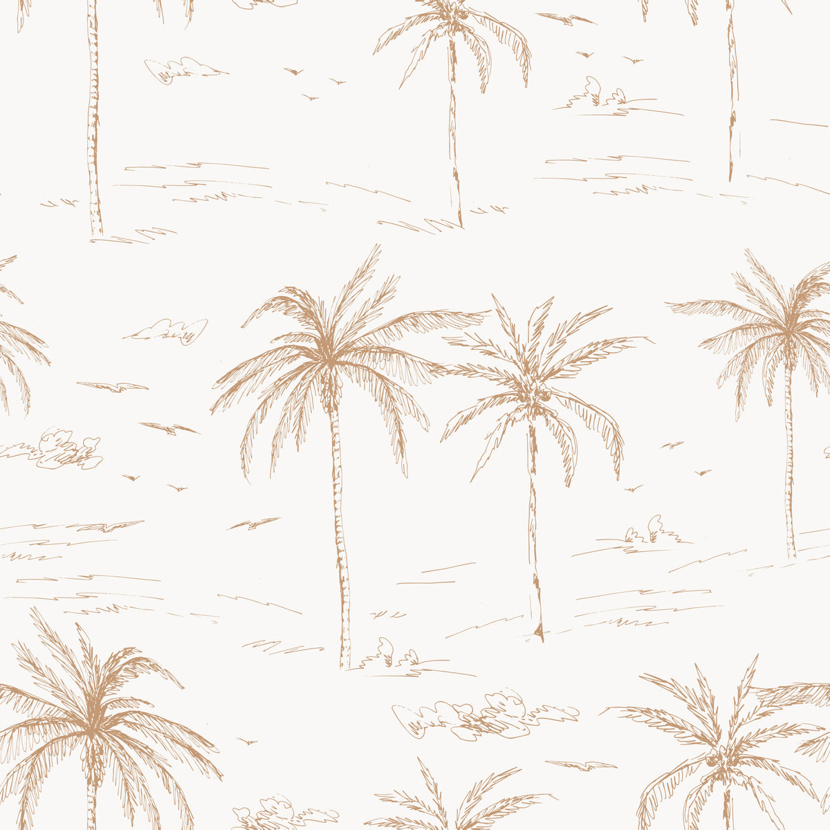 Sketched Palms Wallpaper⁠ in your room