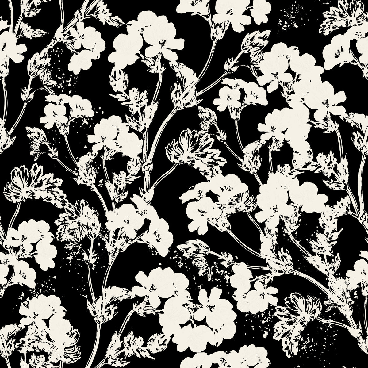 White Plants Wallpaper⁠ in your room
