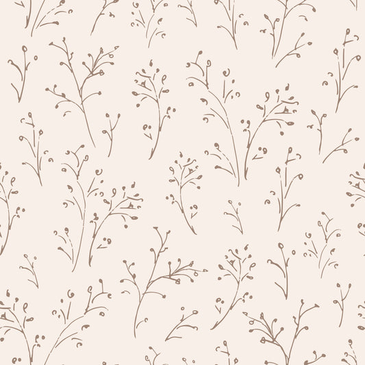 Sketched Twigs Wallpaper⁠