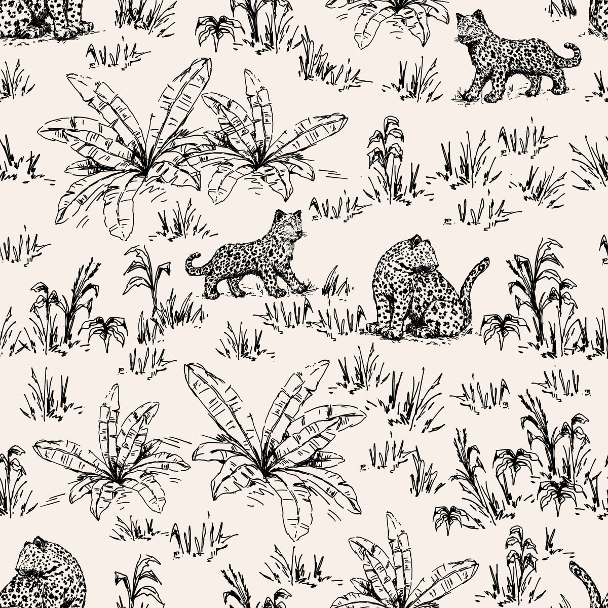 Wild Leopards bright Wallpaper⁠ in your room