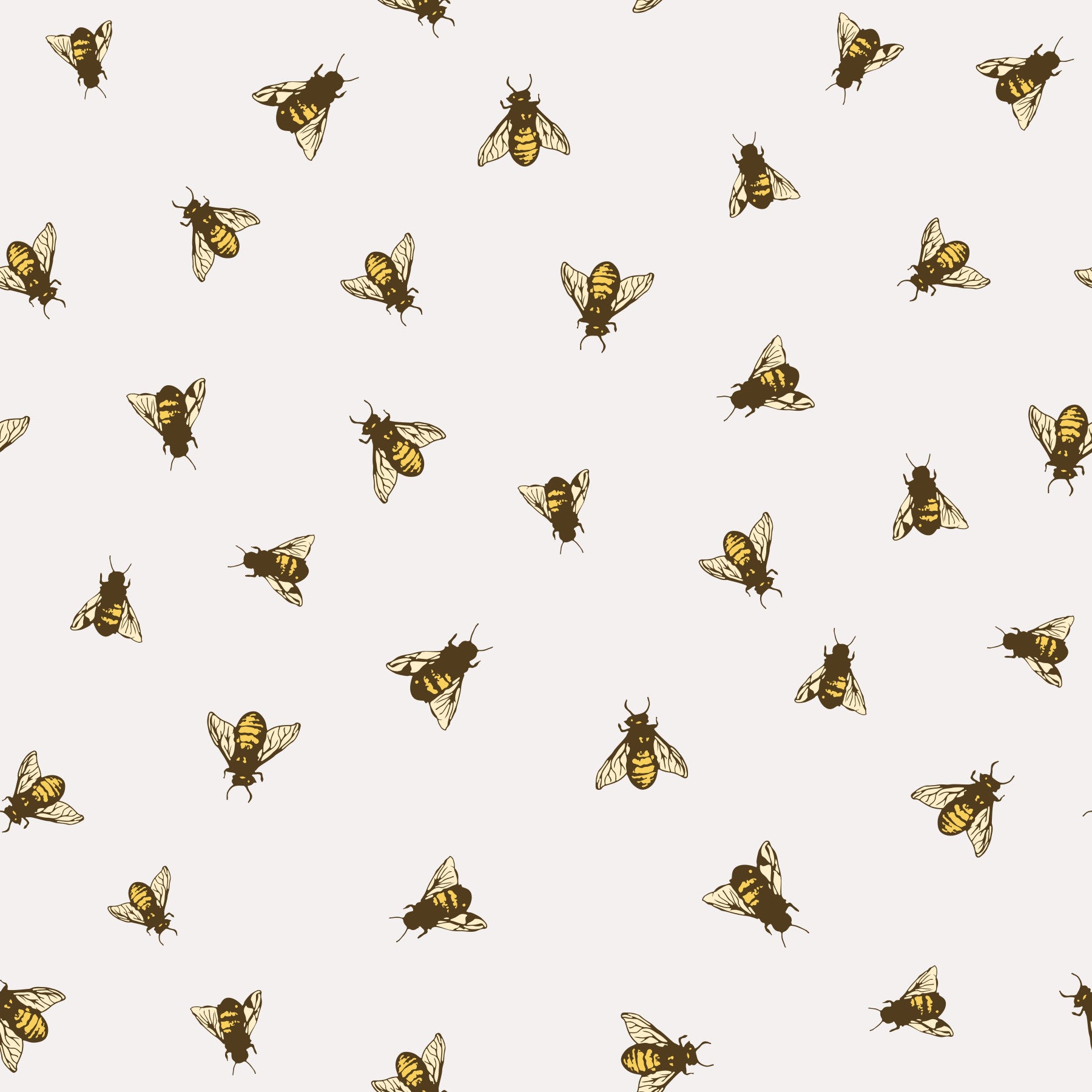 Hand Drawn Bees Wallpaper⁠
