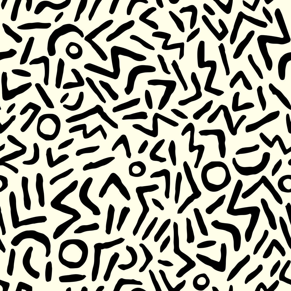 Hand Drawn Abstract Tribal Wallpaper⁠ in your room
