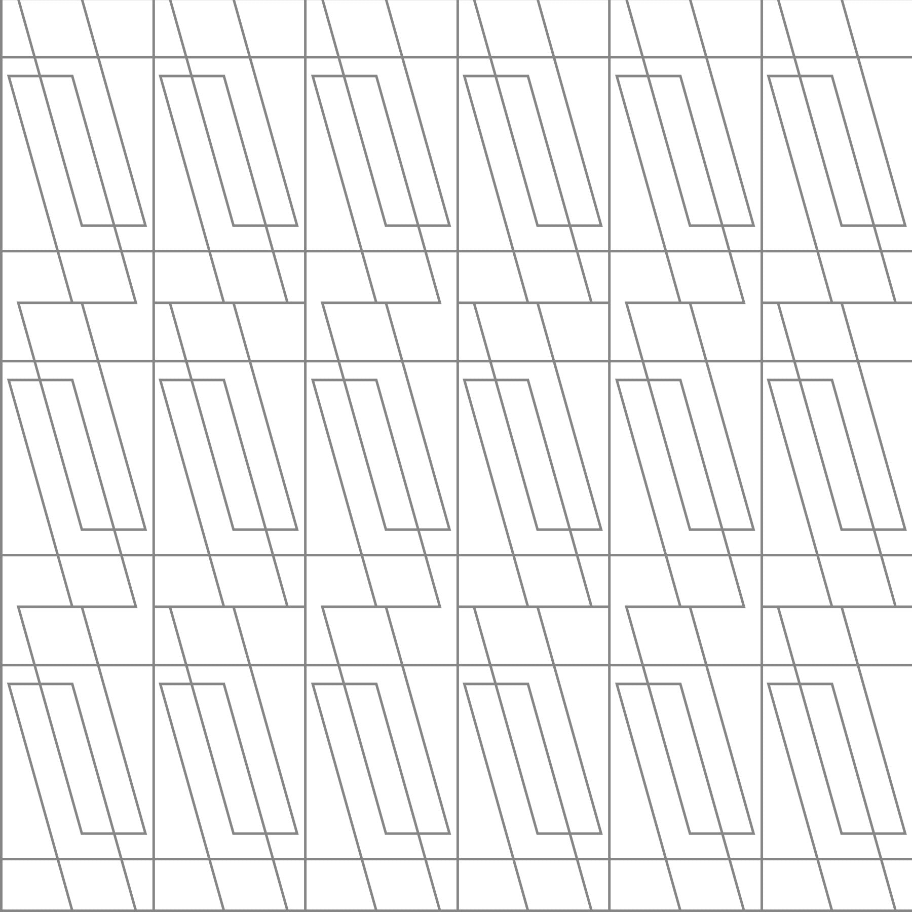 Geometric Outline Rhythm Wallpaper⁠
