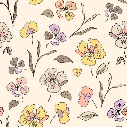 Garden Violets Wallpaper⁠