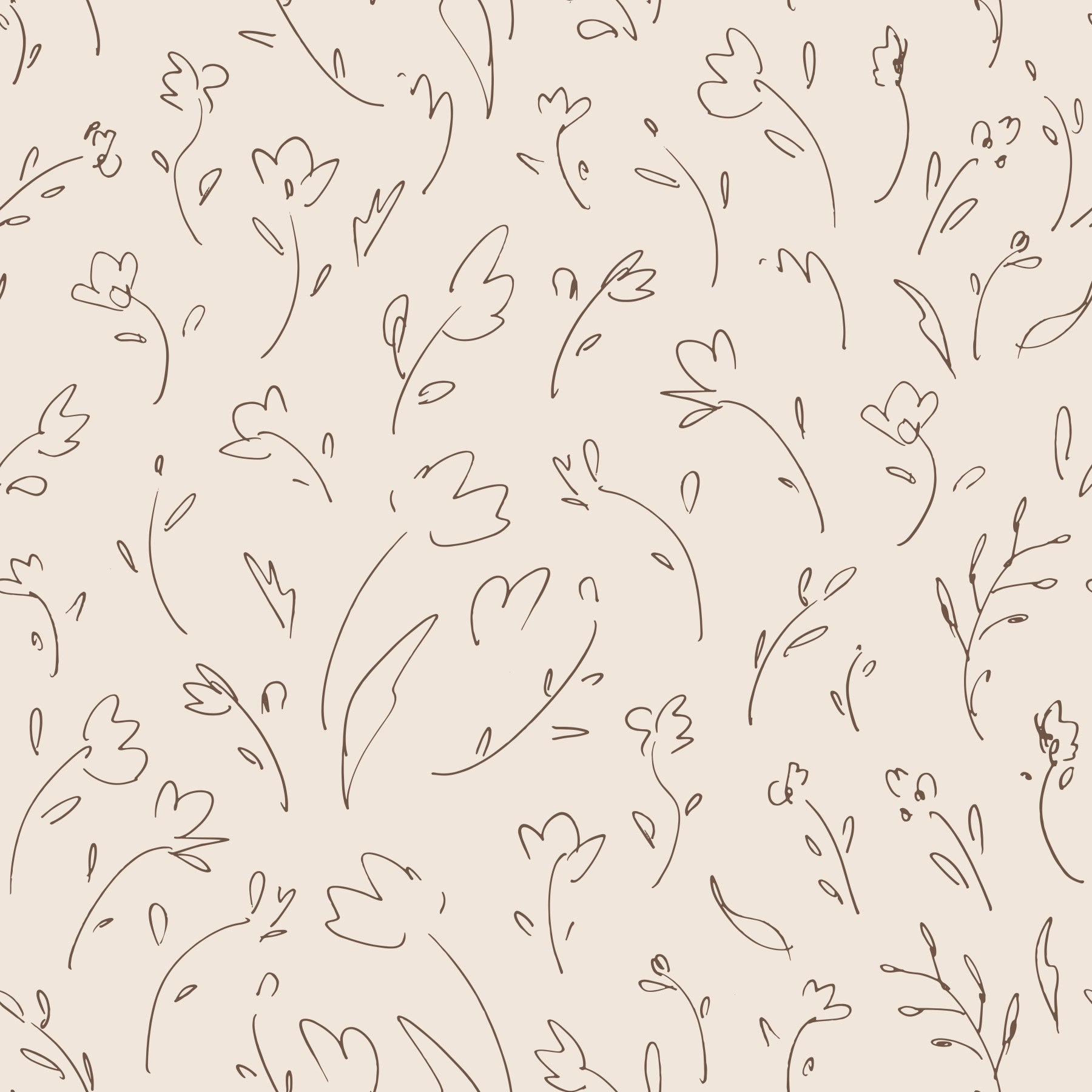 Flower Sketches Wallpaper⁠