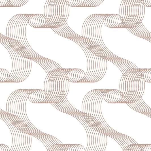 Bright Linear Oytline Waves Wallpaper⁠