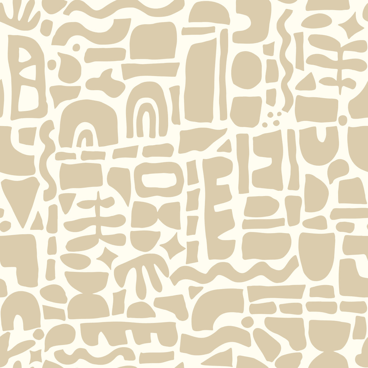 Bright Cut-out Shapes Wallpaper⁠ in your room — zoomed