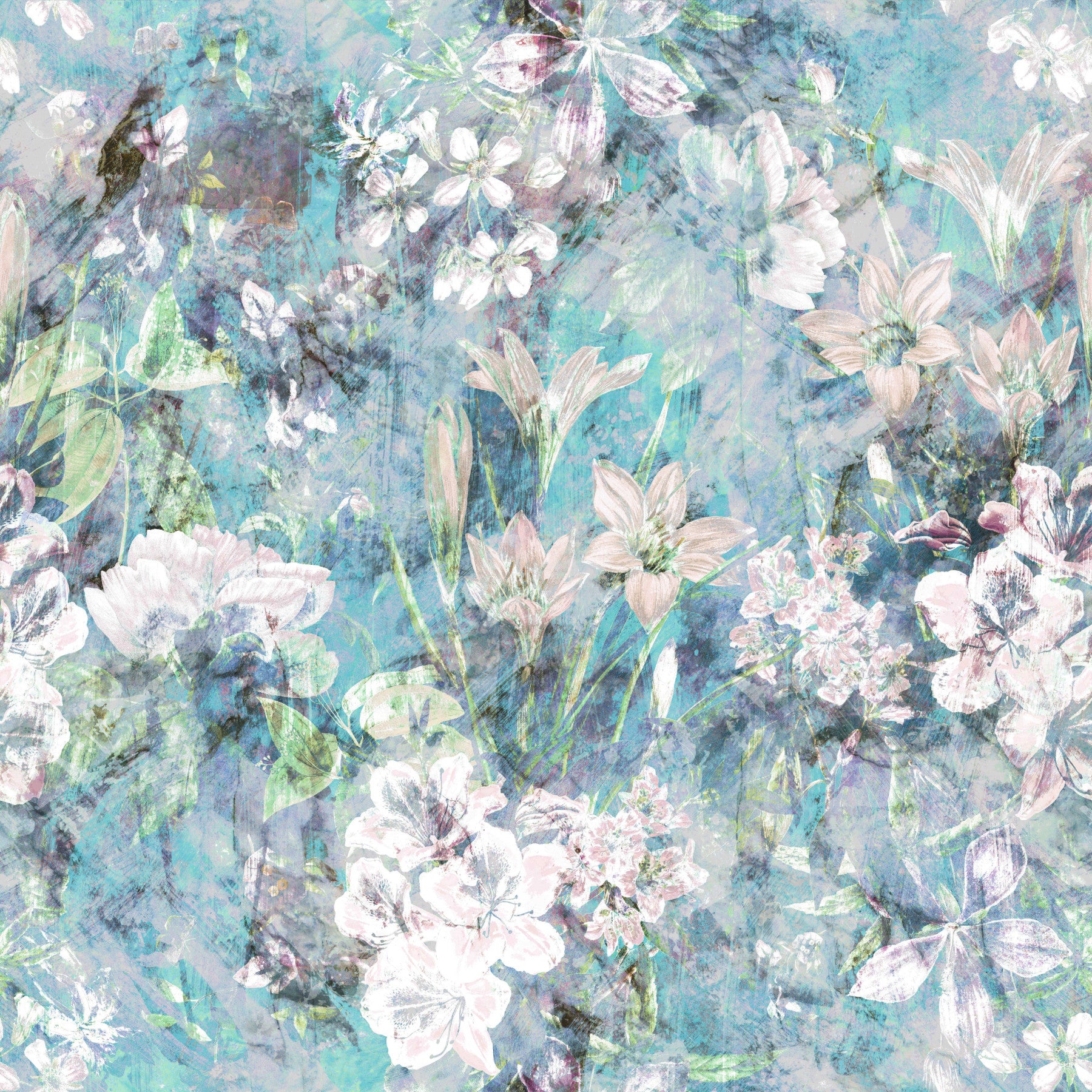 Foggy Floral Wallpaper
