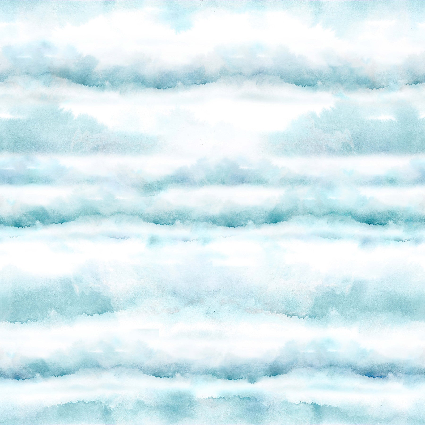 Blue Watercolor Clouds Wallpaper⁠