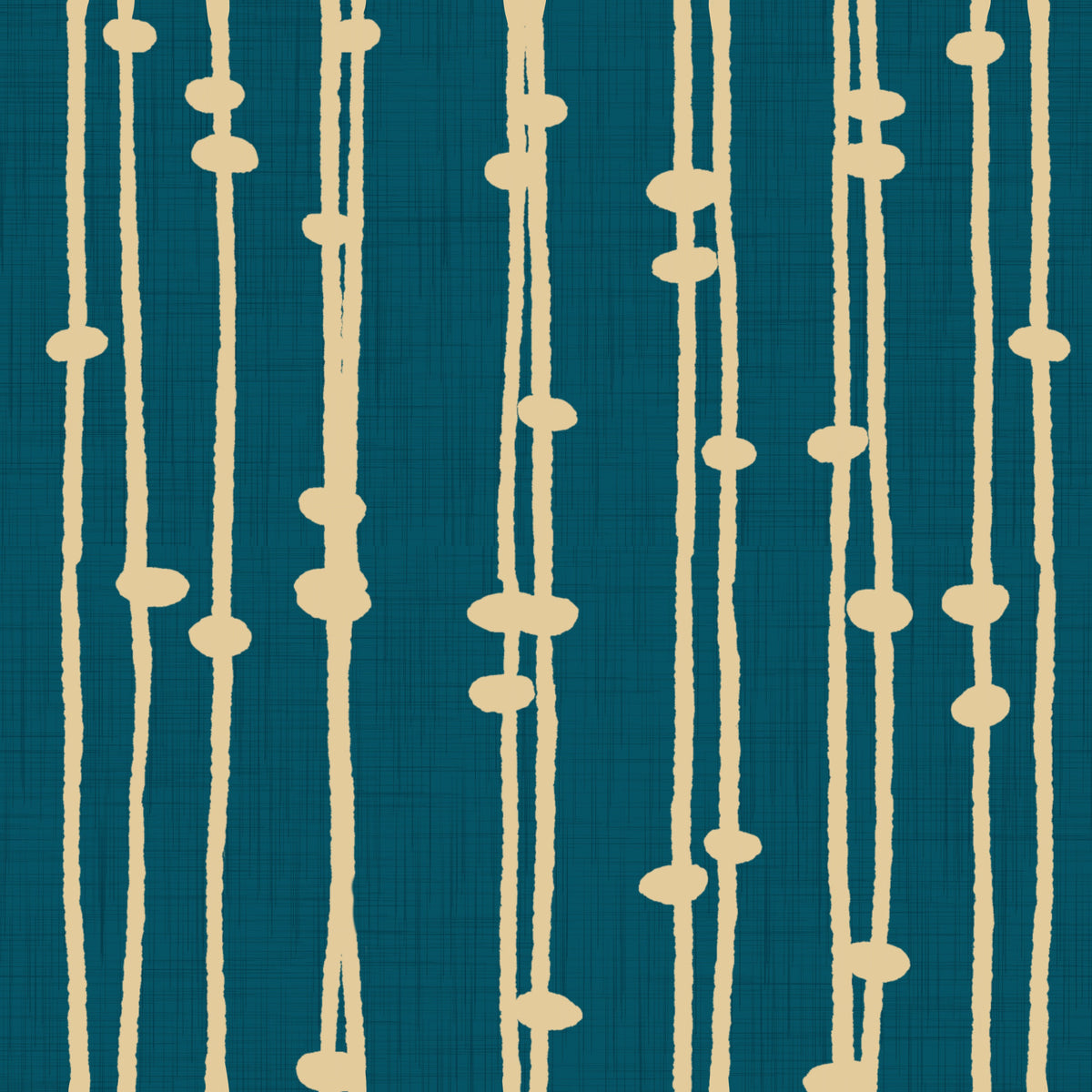 Boho Jewel Tone Stripes Retro Teal Wallpaper⁠ in your room