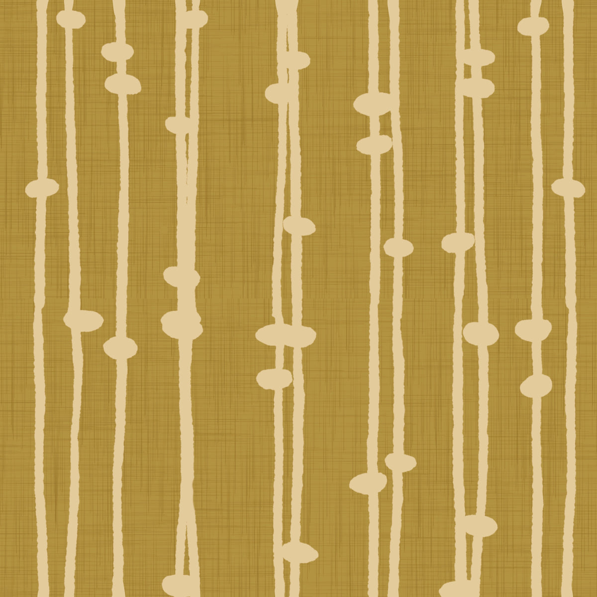 Boho Jewel Tone Stripes Retro Mustard  Wallpaper⁠ in your room
