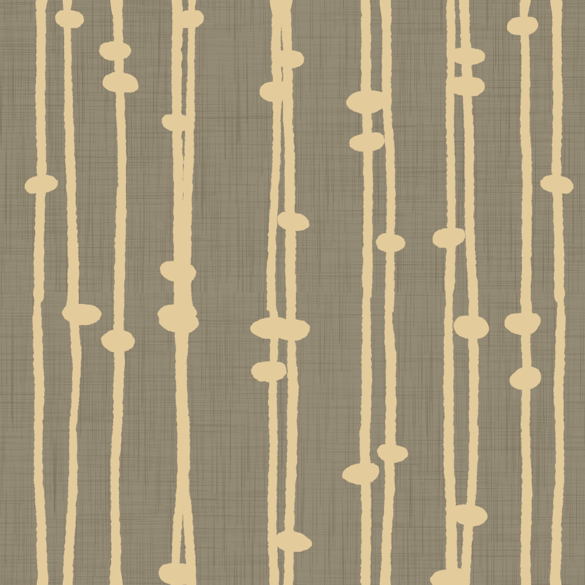 Boho Jewel Tone Stripes Retro Taupe Wallpaper⁠ in your room