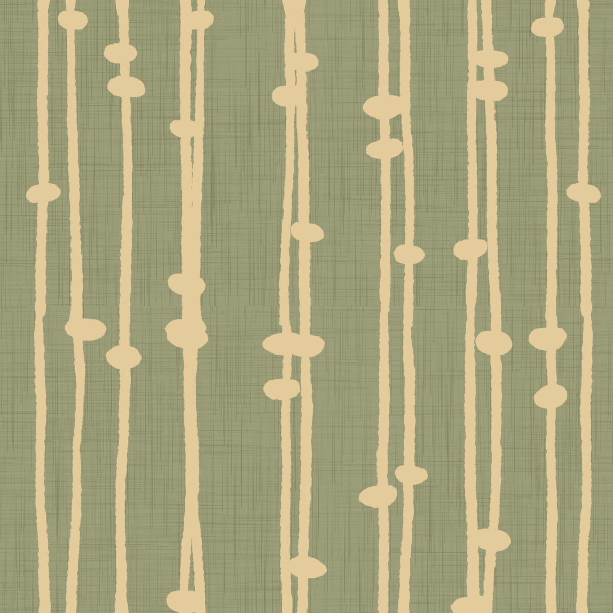 Boho Jewel Tone Stripes Retro Sage Wallpaper⁠ in your room