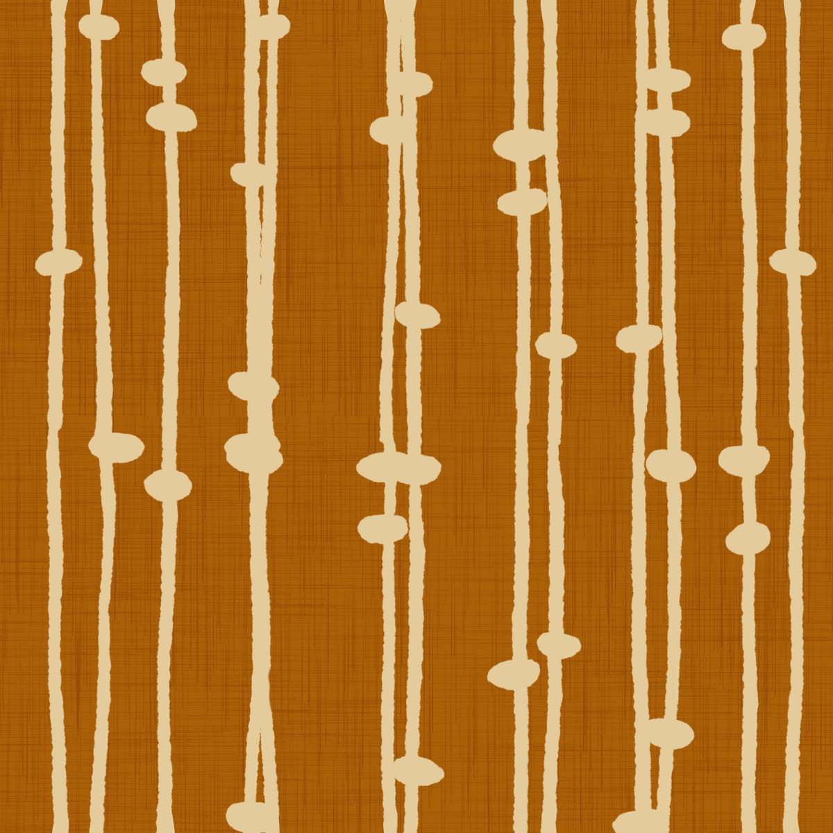 Boho Jewel Tone Stripes Retro Terracotta  Wallpaper⁠ in your room