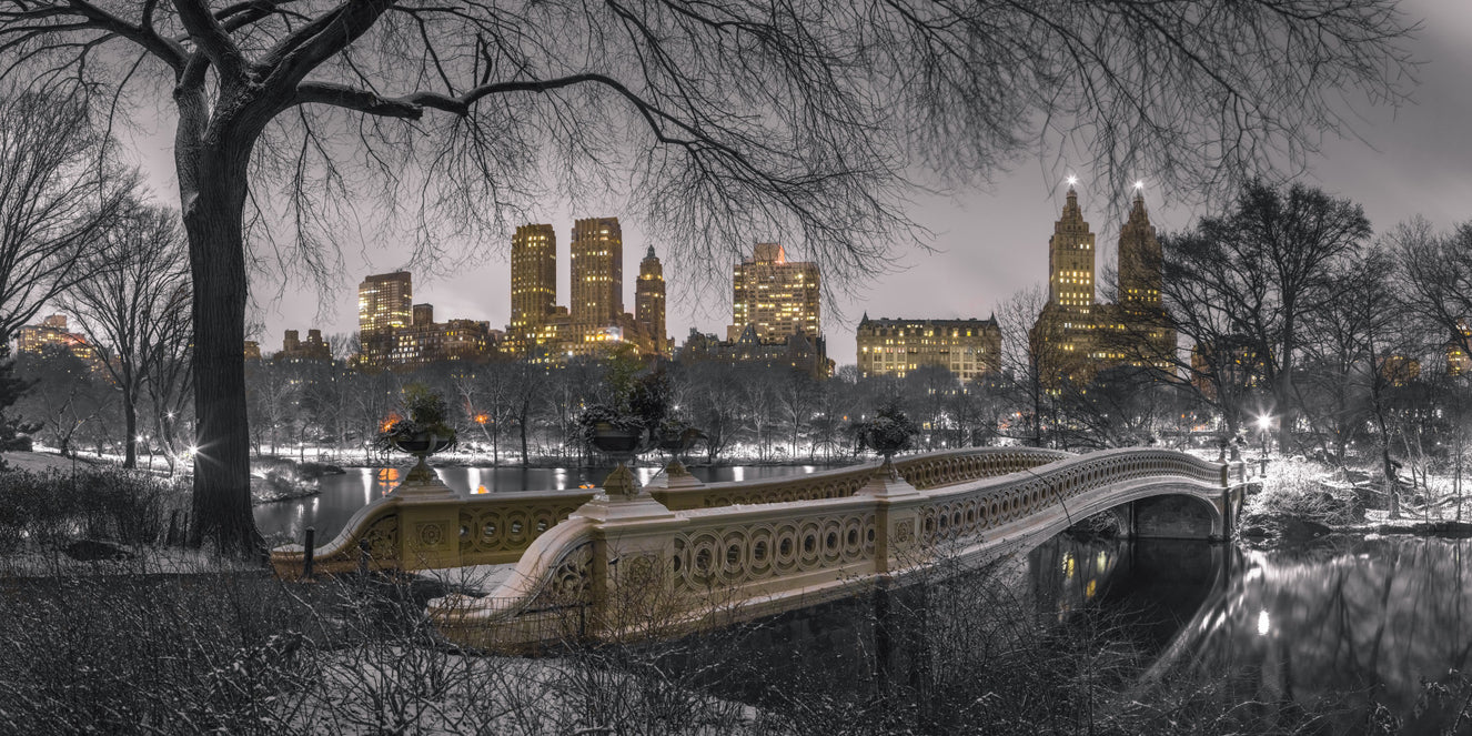 NYC Winter Lights Wall Mural