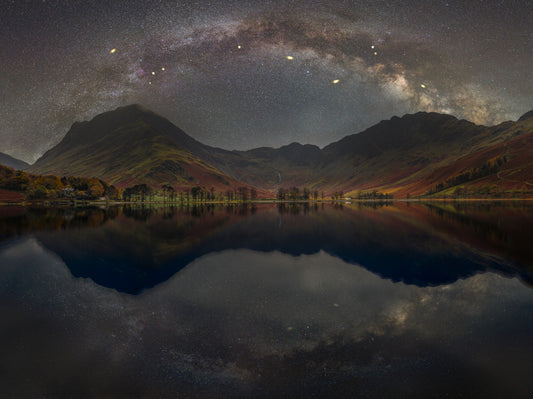 Milky Way Across Buttermere Wall Mural