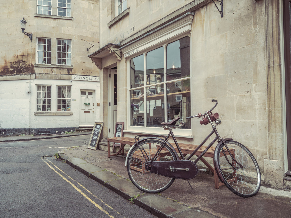 Bath's Bicycle Stroll Wall Mural in your room
