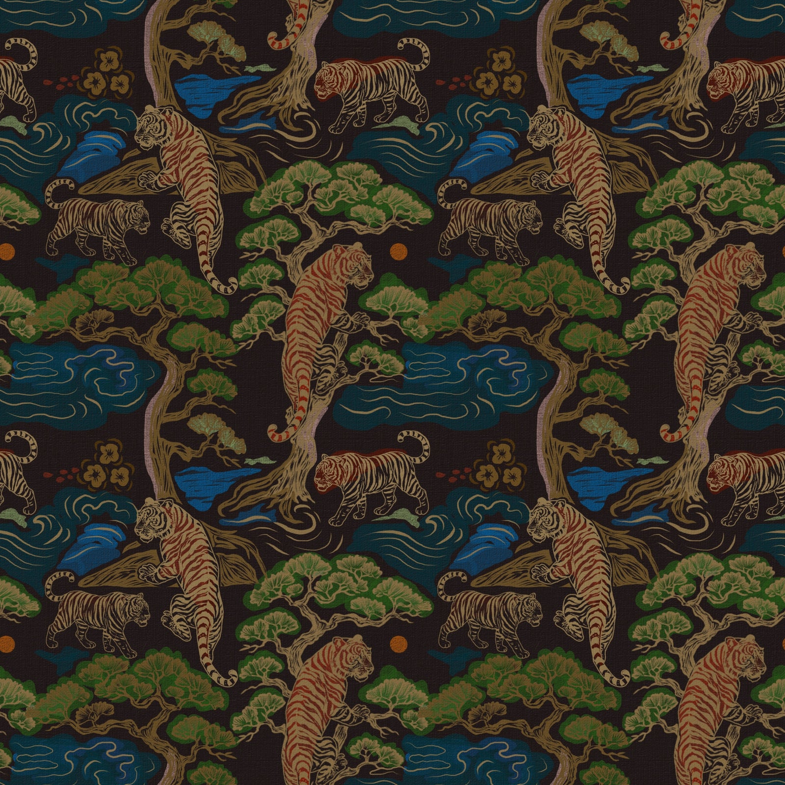 Whispers of the Tiger Grove Wallpaper⁠