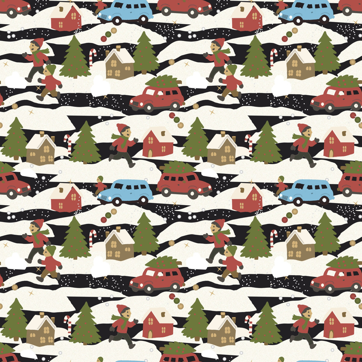 Snowy Town Adventure Wallpaper⁠ in your room