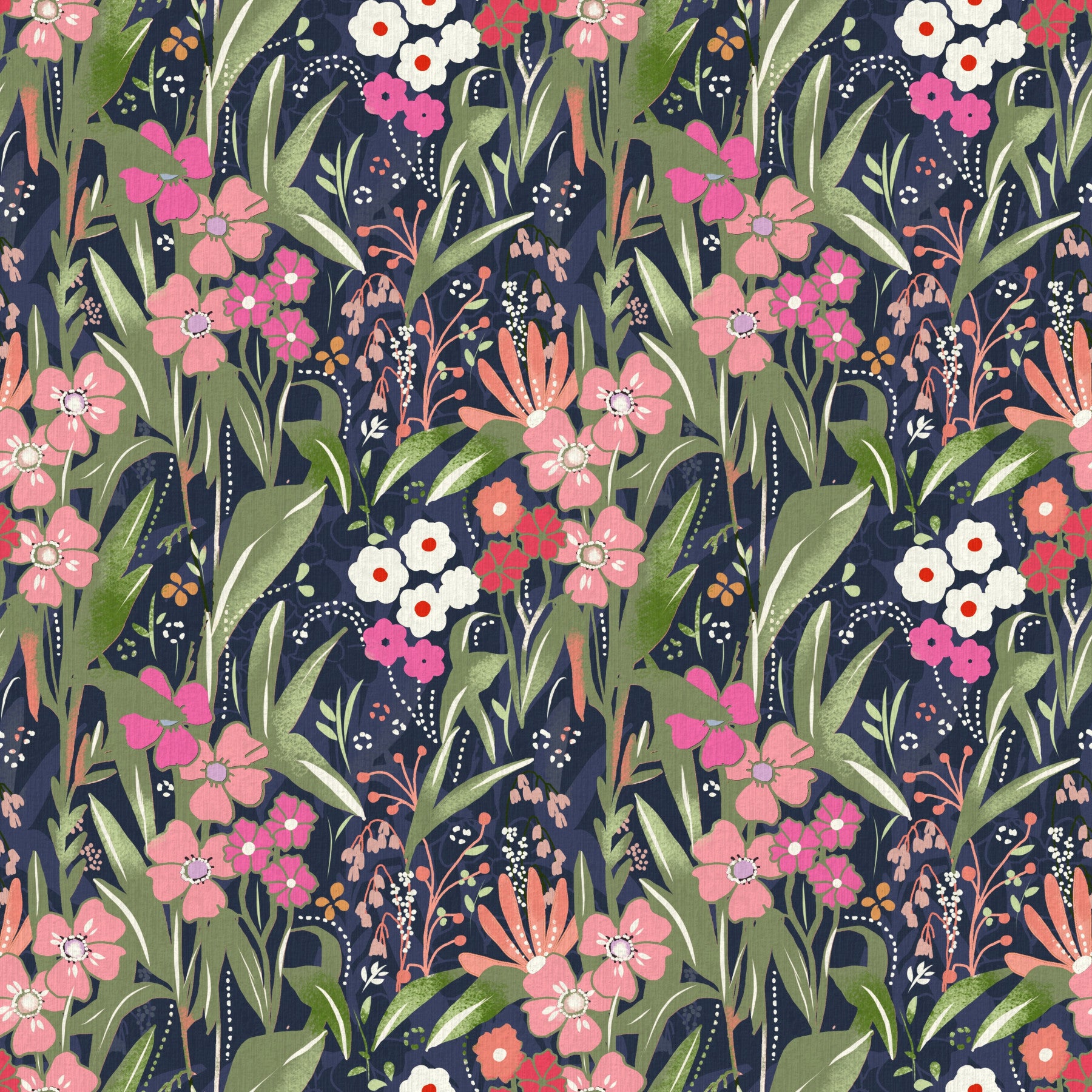 Bloom Night Flowers Wallpaper⁠