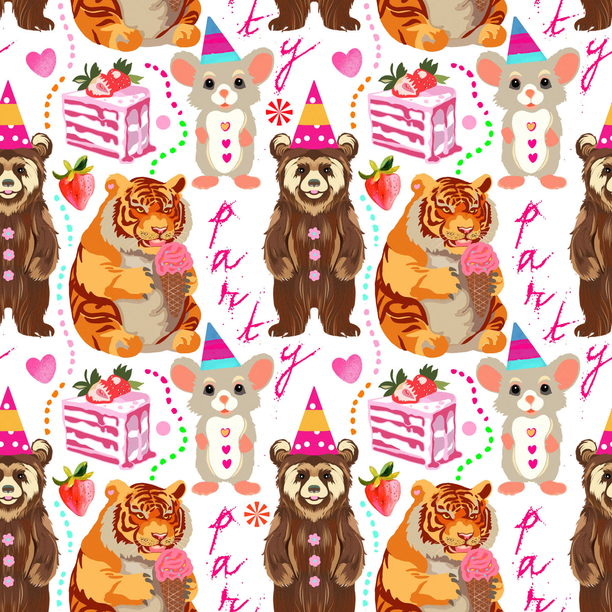 Party Animal Parade Wallpaper⁠ in your room — zoomed