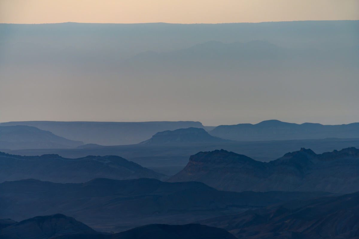 Sunrise over Ramon crater #5 Wall Mural in your room