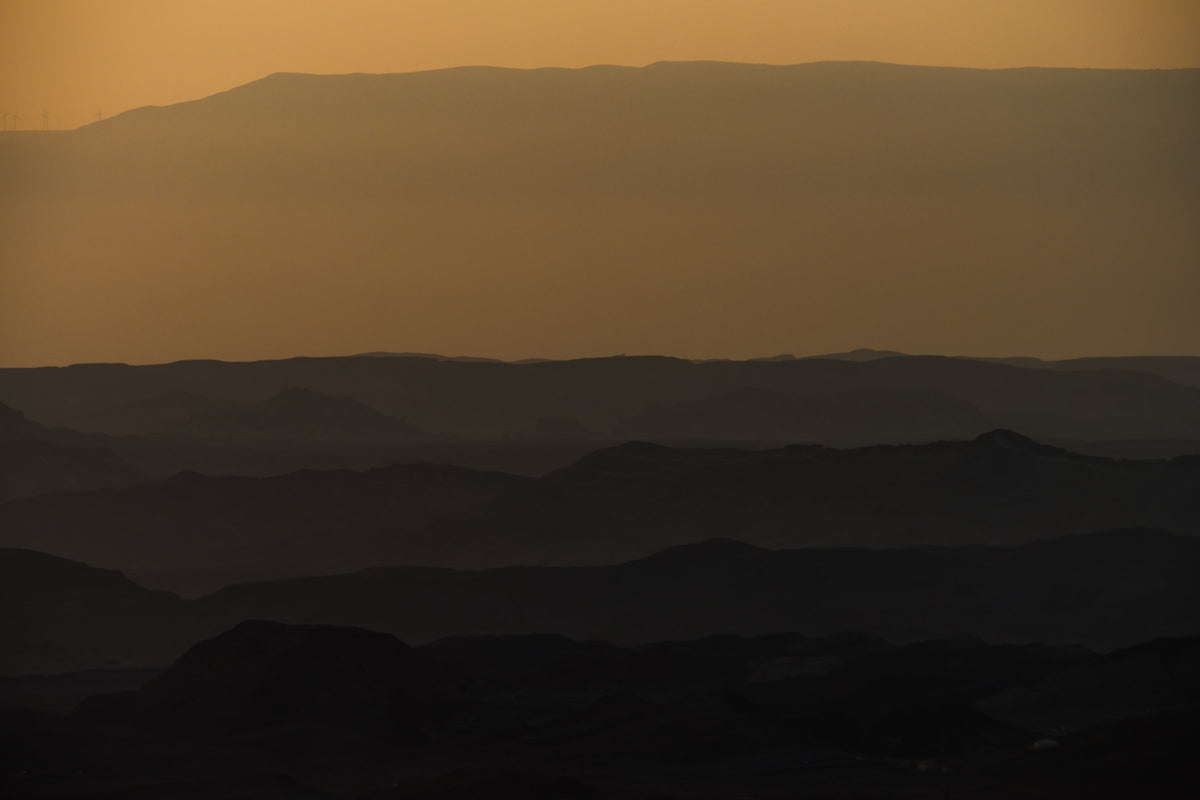 Sunrise over Ramon crater #3 Wall Mural in your room
